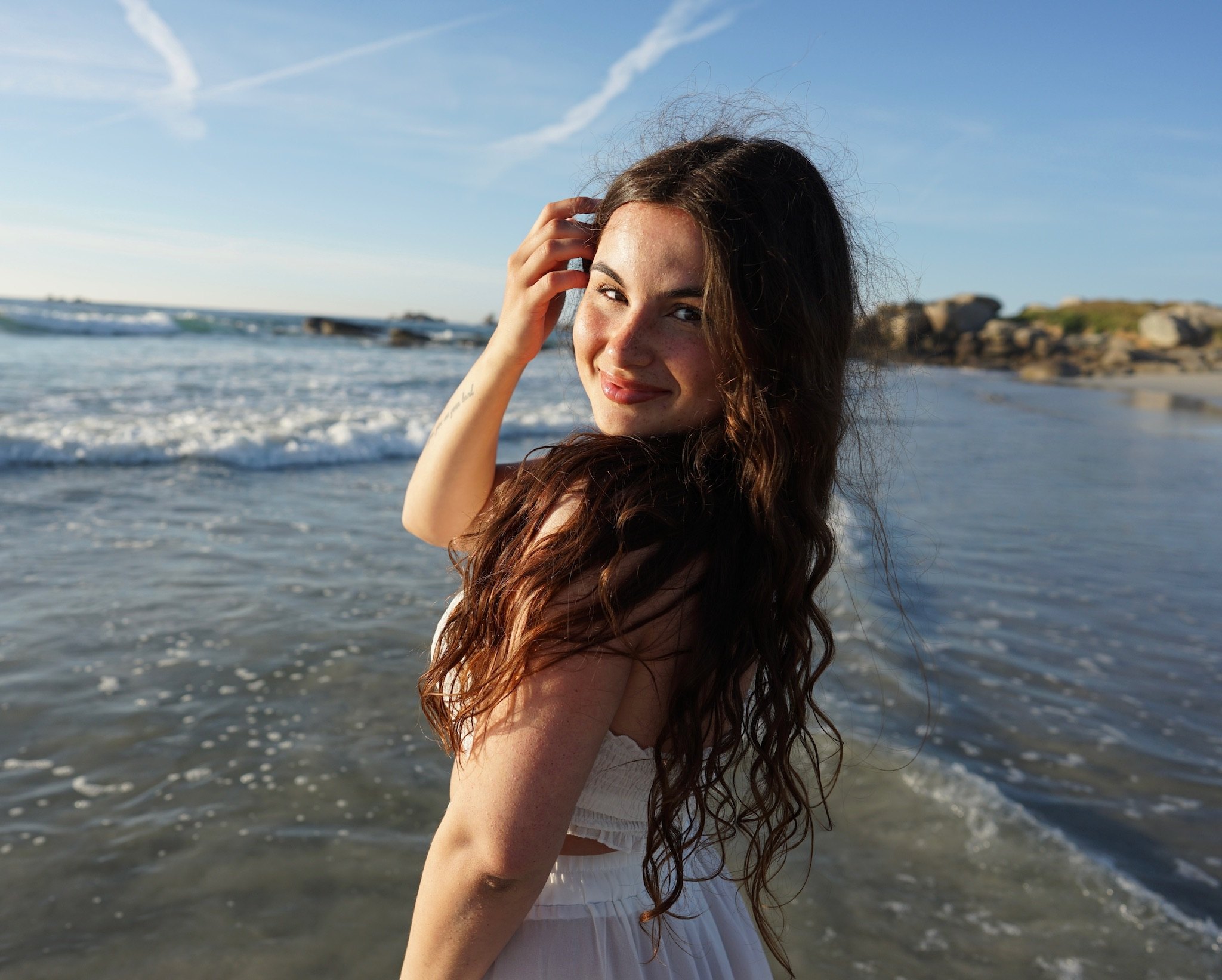 Katharina am Meer, natürliches Licht